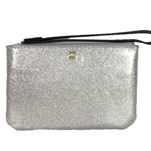 NWOT Kate Spade Mavis Street Bethann Silver Sparkle Wristlet